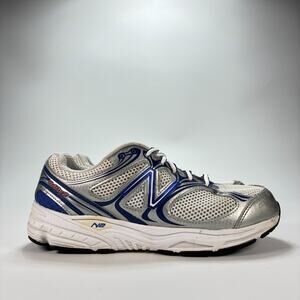 New Balance 840v2 Silver White Blue Running Shoes Sneakers W840WB2 Womens Size 8